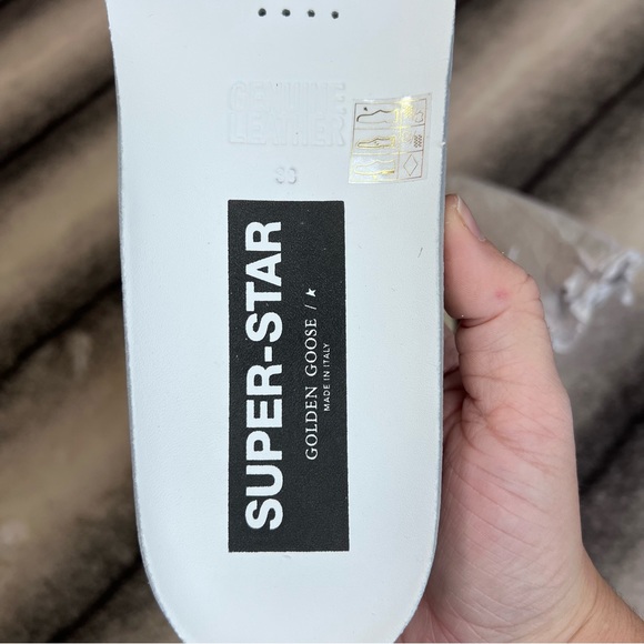 Golden Goose Superstar Suede Toe and Star Glitter Pink Ice Fuxia Fluo Sneakers - Picture 10 of 16